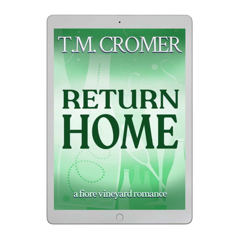 Digital book cover of 'Return Home' by T.M. Cromer on a tablet screen.