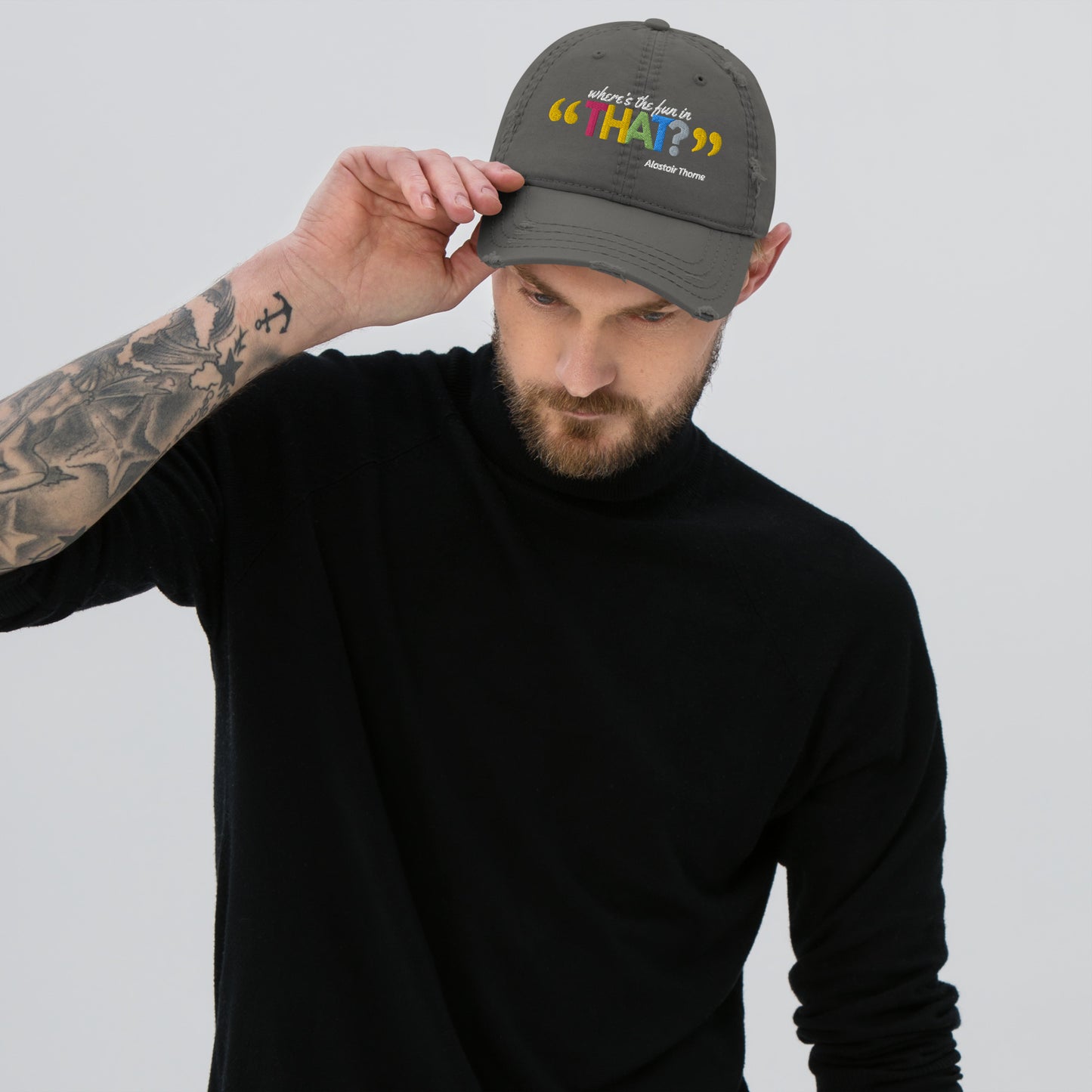 Alastair Quote - Distressed Dad Hat