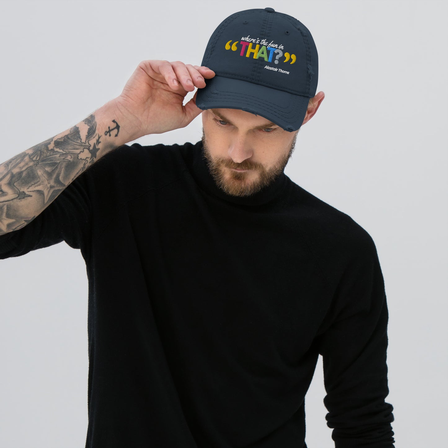 Alastair Quote - Distressed Dad Hat