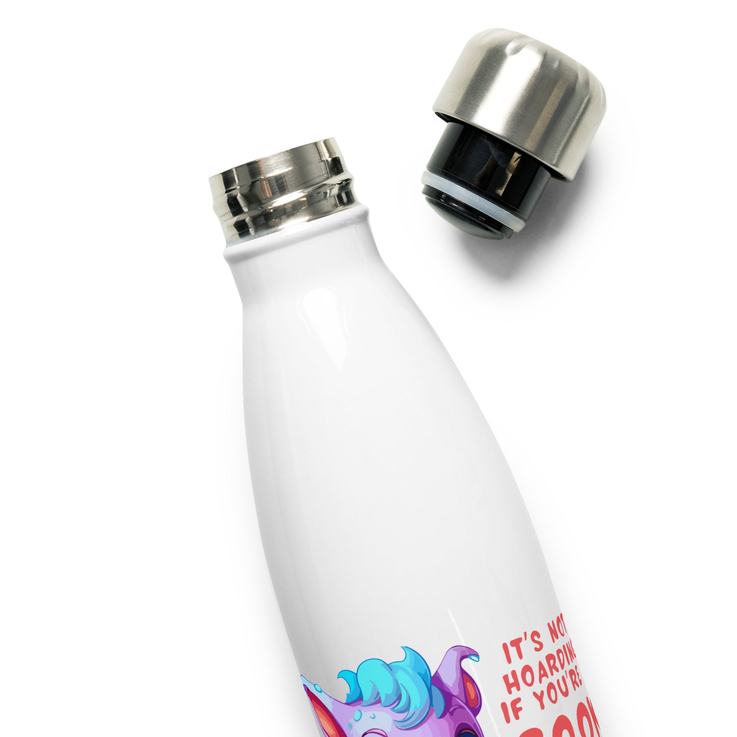 Book Dragon - Stainless Steel Water Bottle