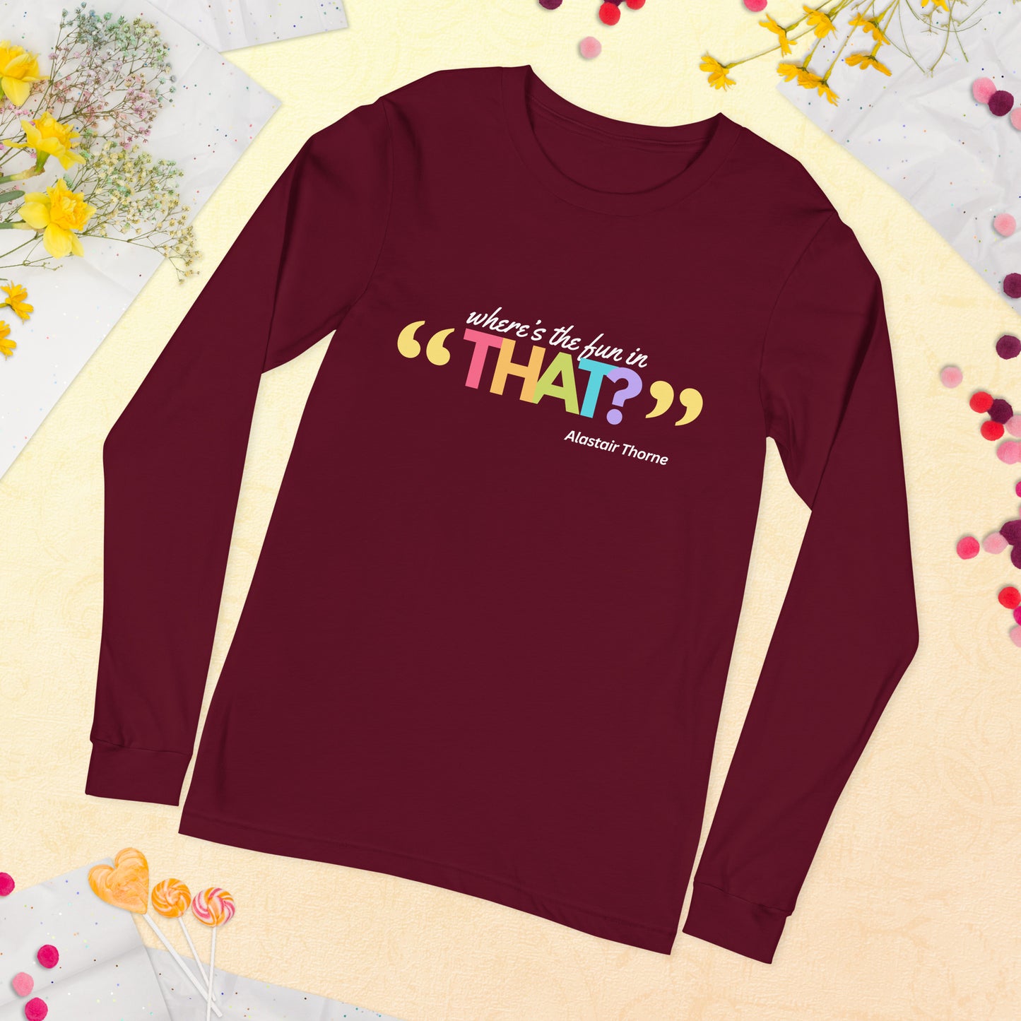 Alastair Quote - Unisex Long-Sleeve Tee