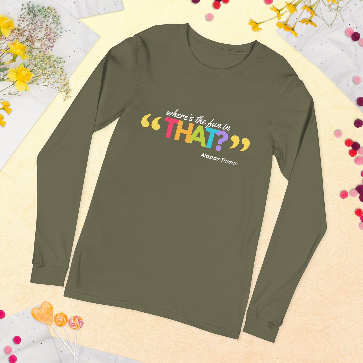 Alastair Quote - Unisex Long-Sleeve Tee