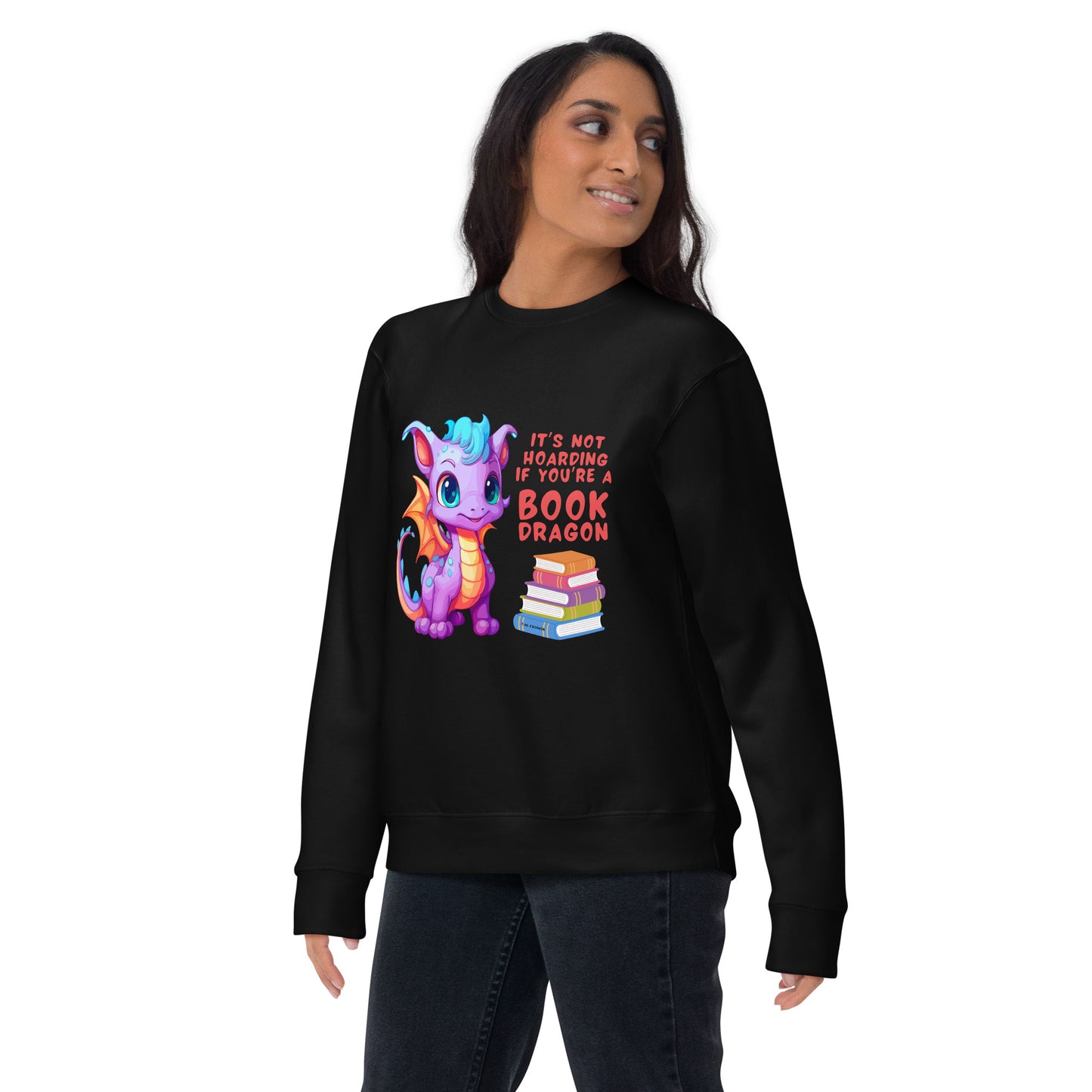 Book Dragon - Unisex Premium Sweatshirt