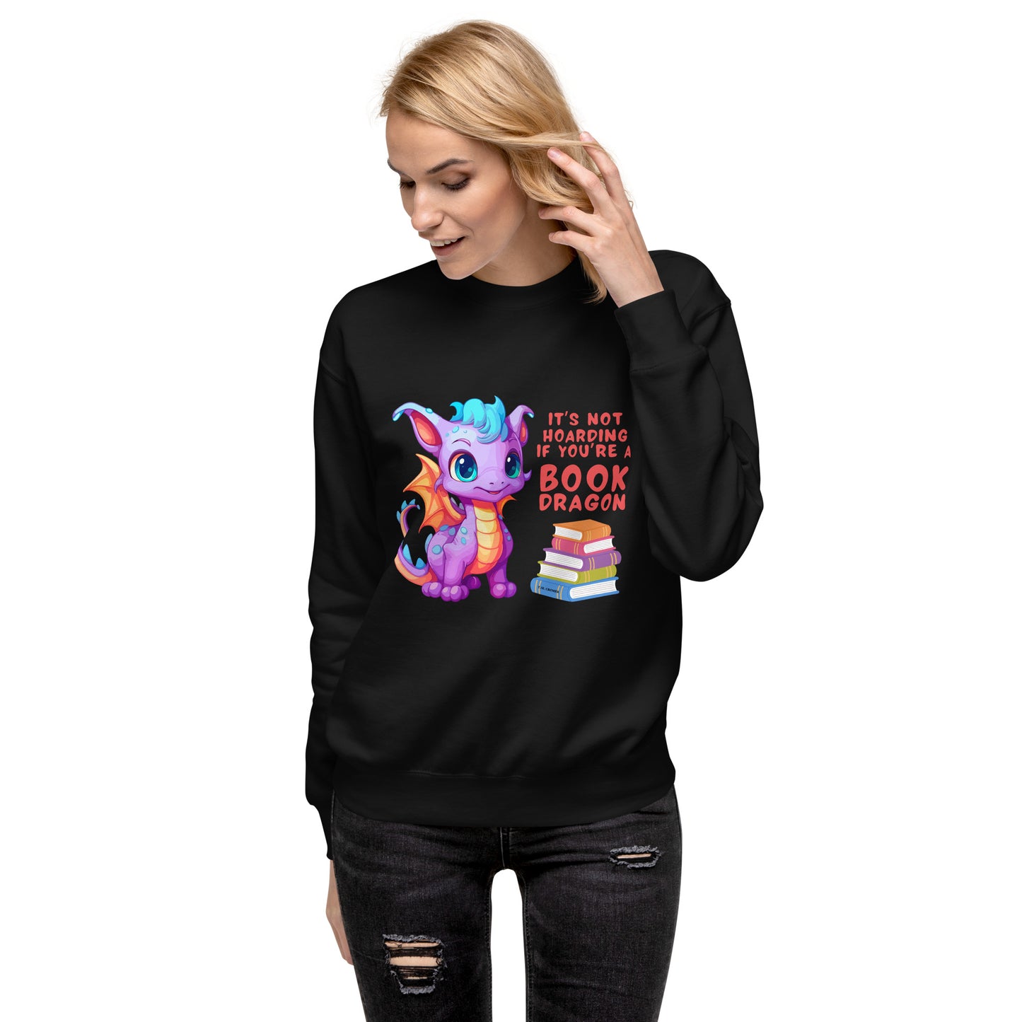 Book Dragon - Unisex Premium Sweatshirt