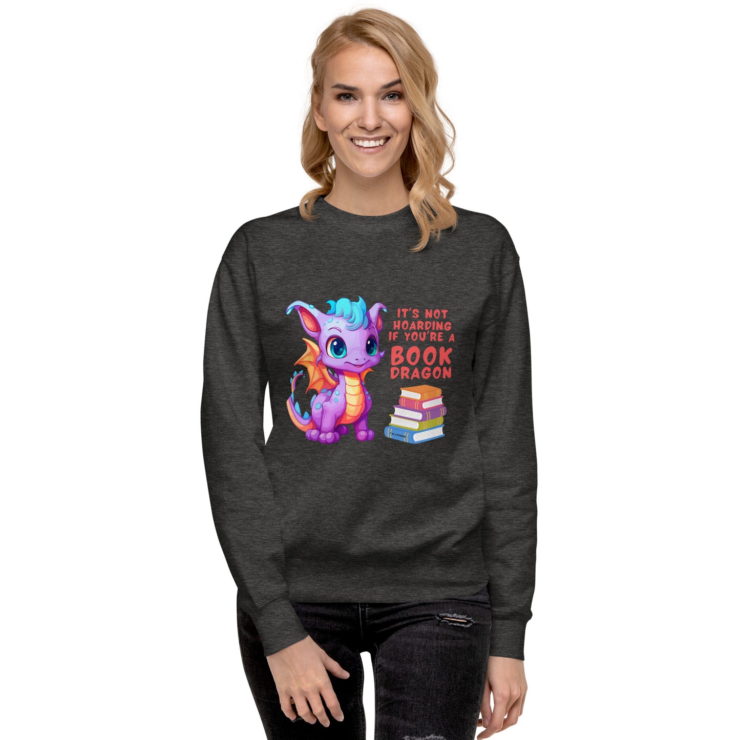 Book Dragon - Unisex Premium Sweatshirt