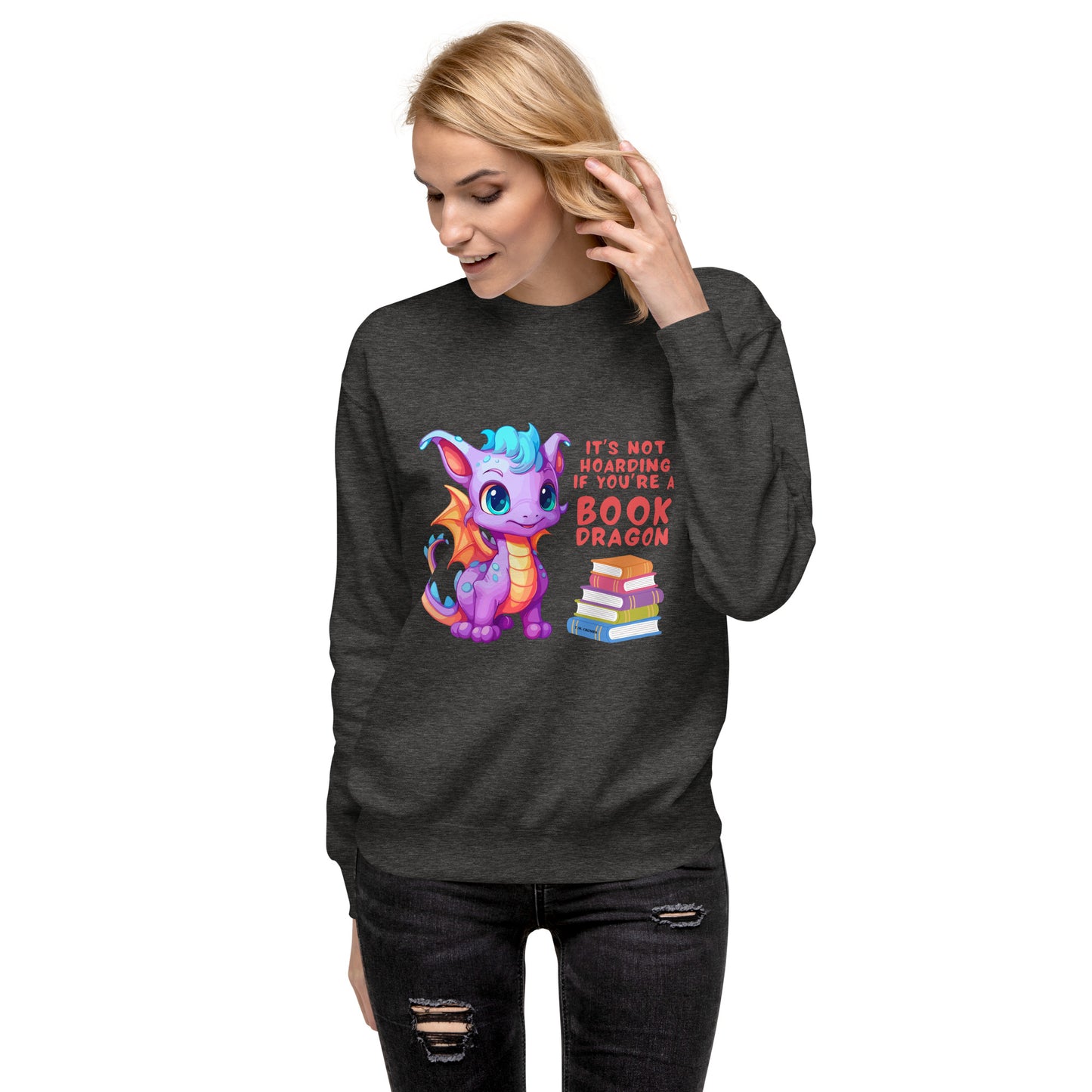 Book Dragon - Unisex Premium Sweatshirt