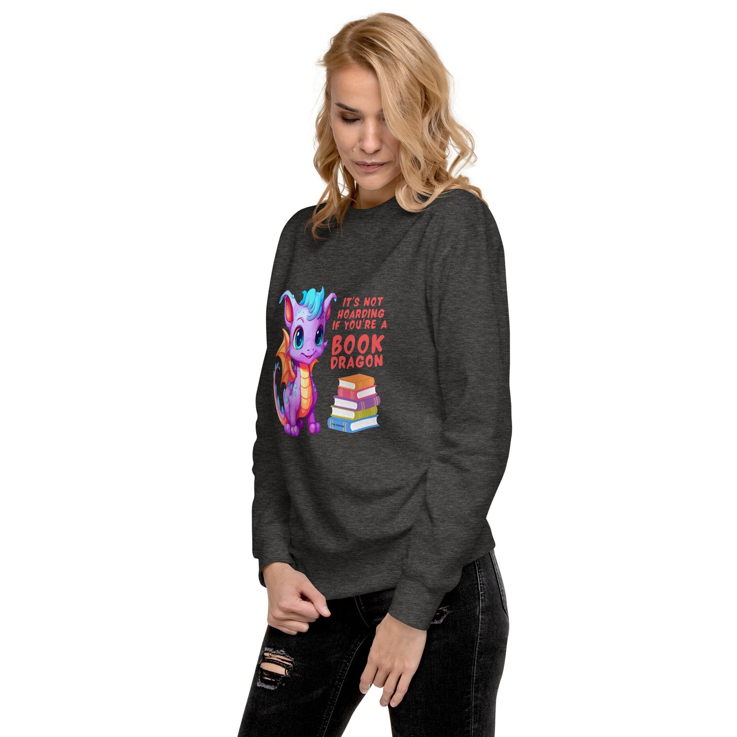 Book Dragon - Unisex Premium Sweatshirt