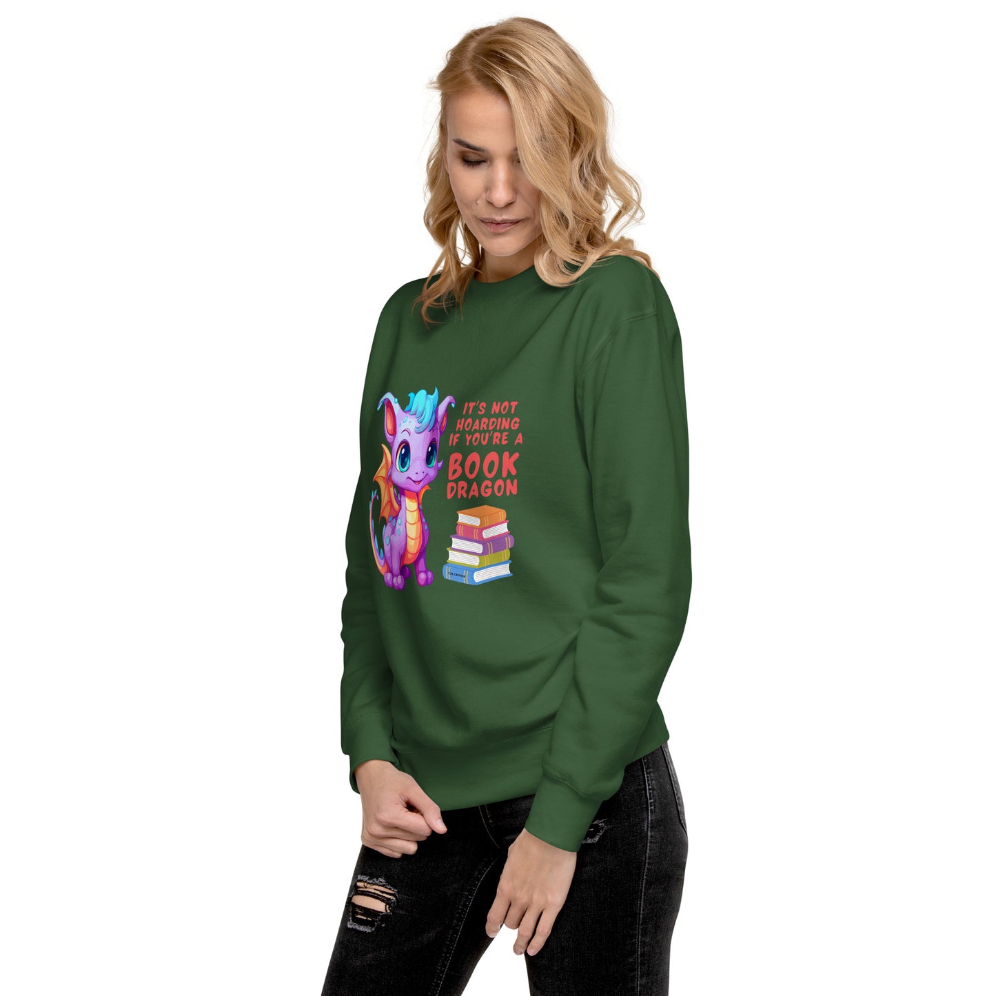 Book Dragon - Unisex Premium Sweatshirt