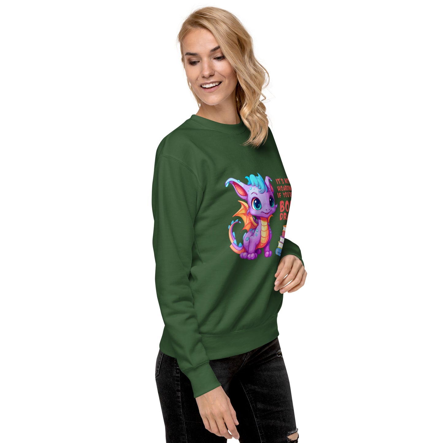 Book Dragon - Unisex Premium Sweatshirt