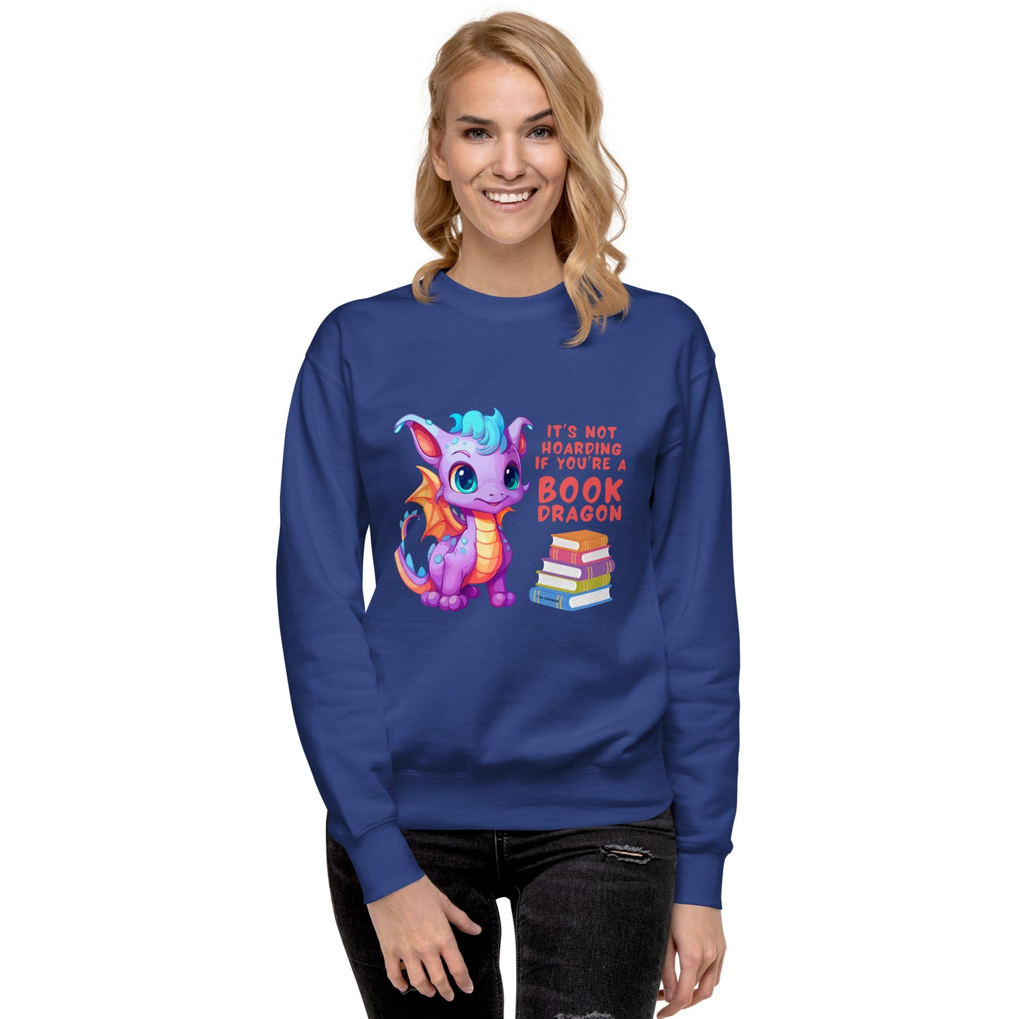 Book Dragon - Unisex Premium Sweatshirt