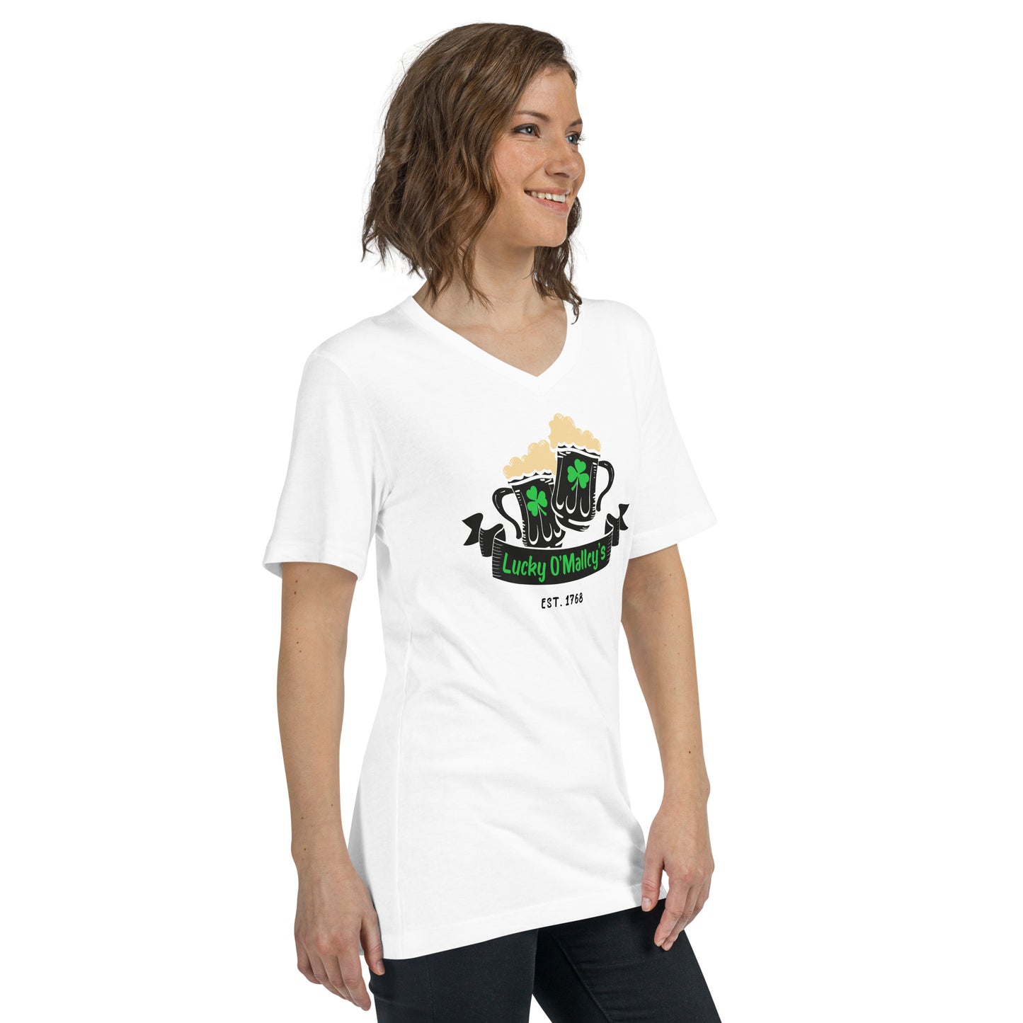 Lucky O'Malley's - Unisex V-Neck T-Shirt