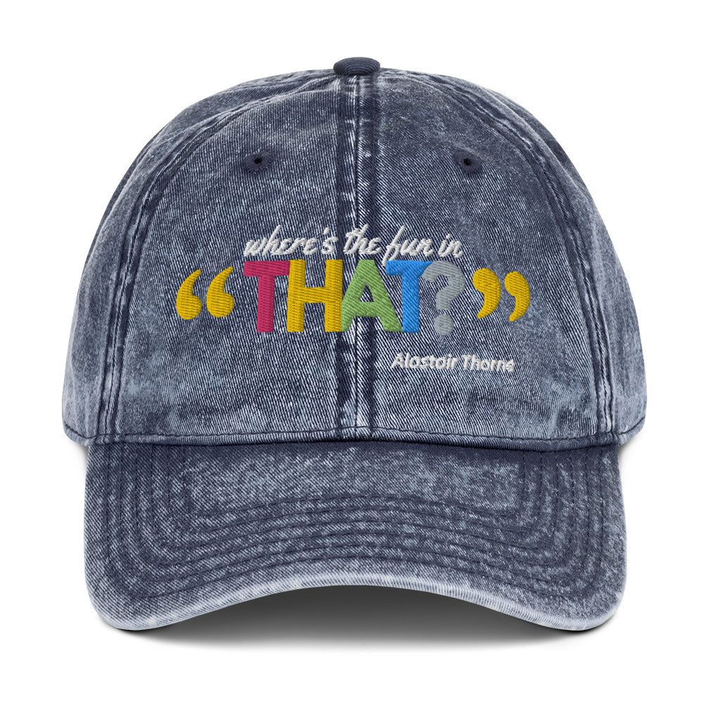 Alastair Thorne - Vintage Cotton Twill Cap