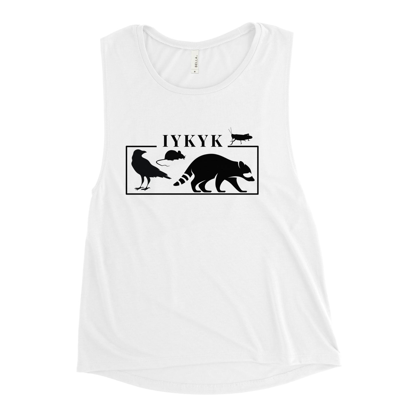 IYKYK - Ladies' Muscle Tank (black lettering)