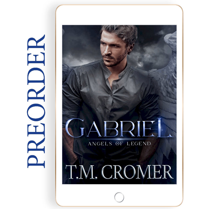 E-book cover of 'Gabriel' by T.M. Cromer on a digital device screen.