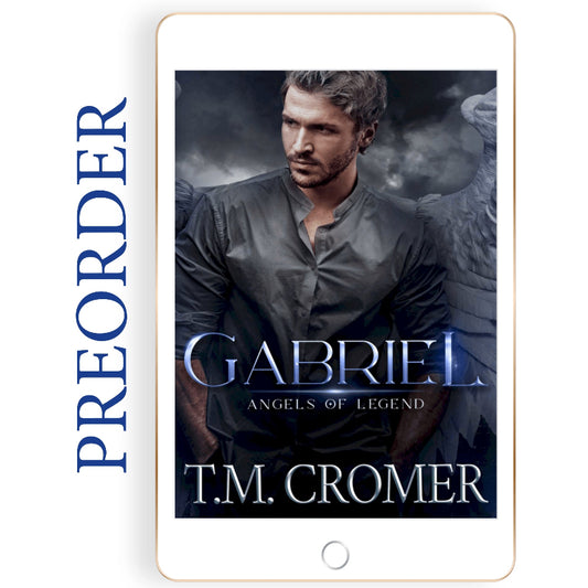 E-book cover of 'Gabriel' by T.M. Cromer on a digital device screen.