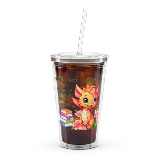 Totally Booked Dragon - Clear Tumbler