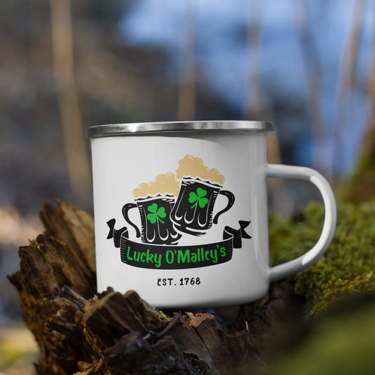 Lucky O'Malley's - Enamel Mug