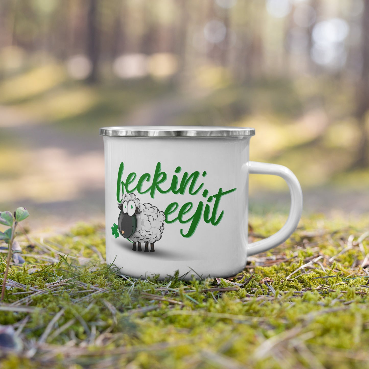 Feckin' Eejit - Enamel Mug