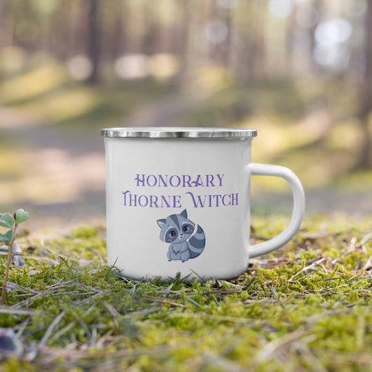 Honorary Thorne Witch - Enamel Mug (Trash Panda)