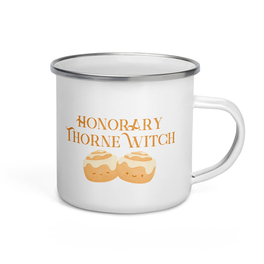 Honorary Thorne Witch - Enamel Mug (Cinnamon Rolls)