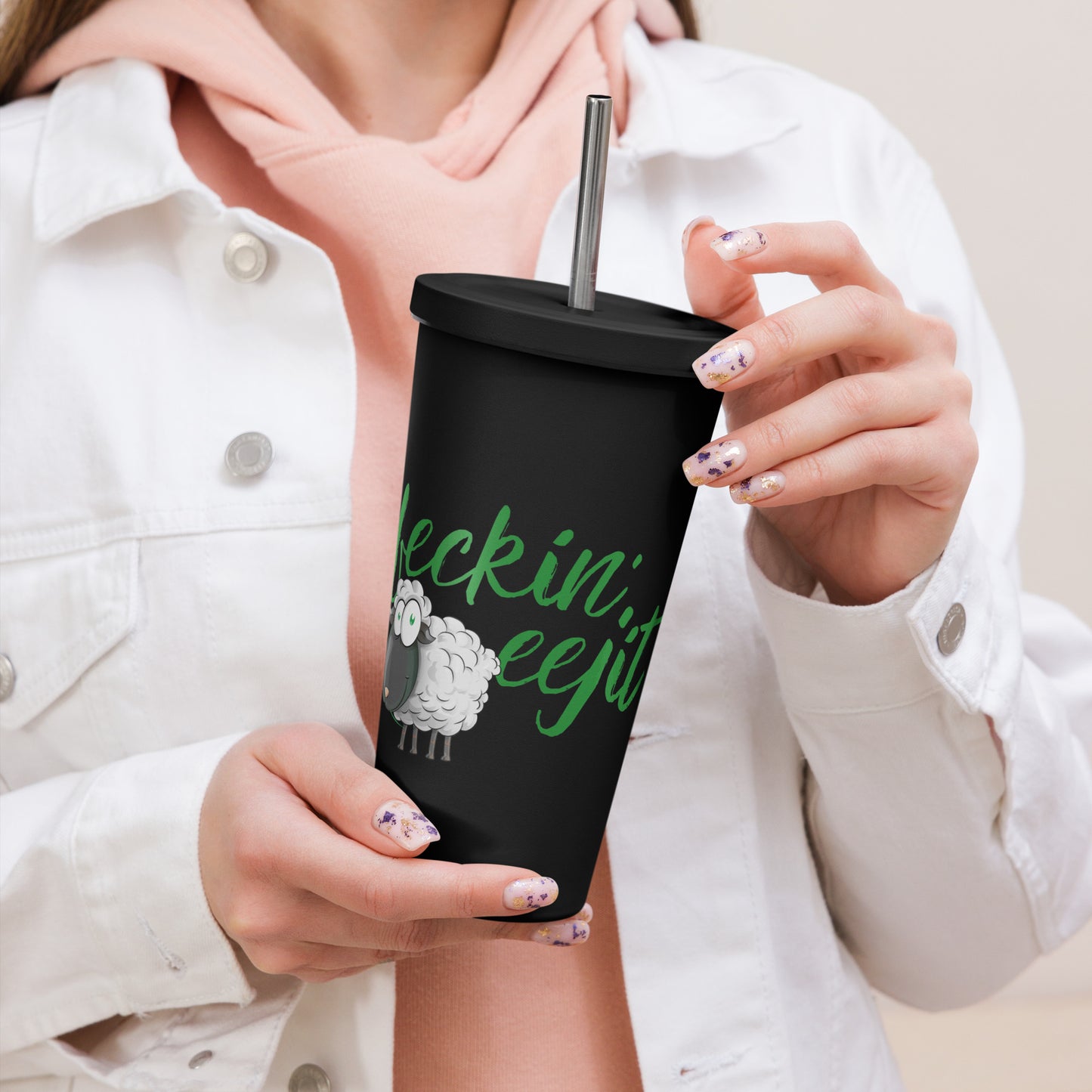 Feckin' Eejit - Insulated Tumbler (with straw)