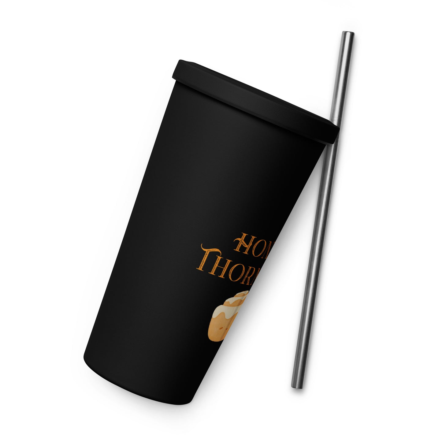 Honorary Thorne Witch - Insulated Tumbler with Straw (Cinnamon Roll)