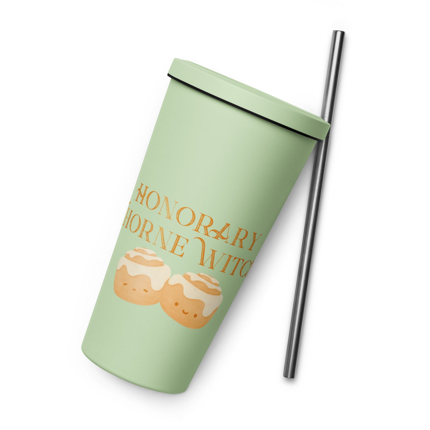 Honorary Thorne Witch - Insulated Tumbler with Straw (Cinnamon Roll)