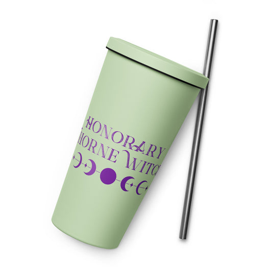 Honorary Thorne Witch - Insulated Tumbler with Straw (Moons)