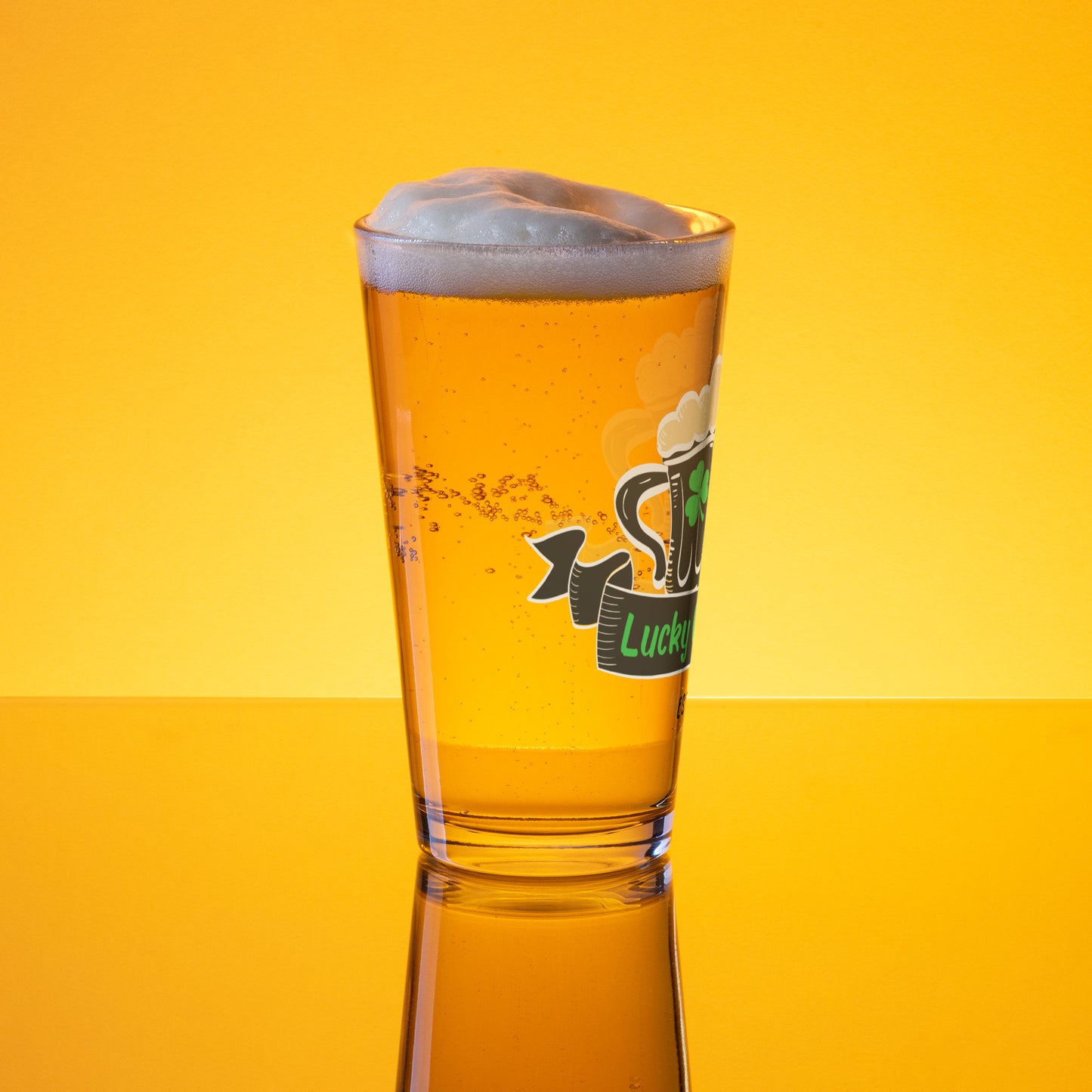 Lucky O'Malley's Shaker Pint Glass