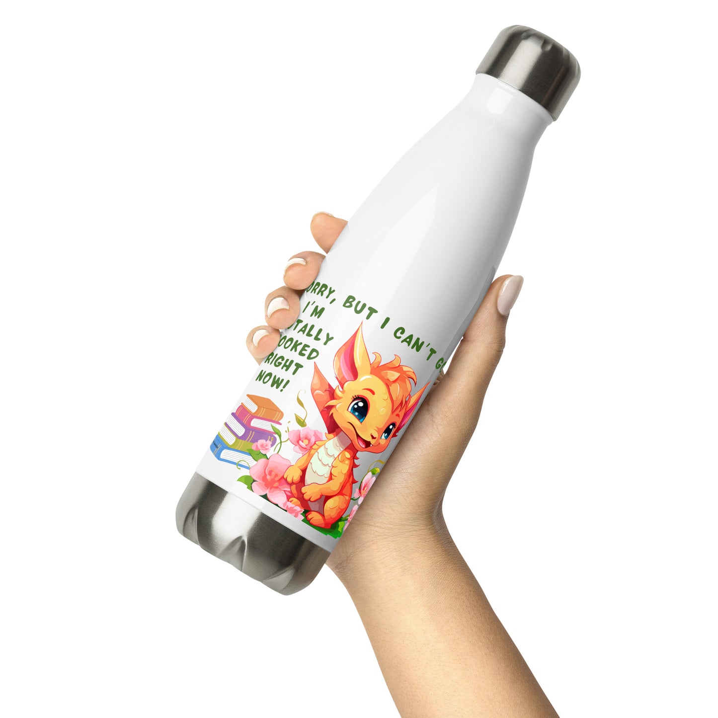 Totally Booked Dragon - Stainless Water Bottle