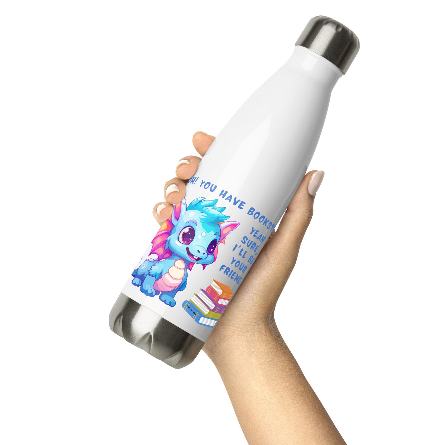 Friend Book Dragon - Stainless Water Bottle