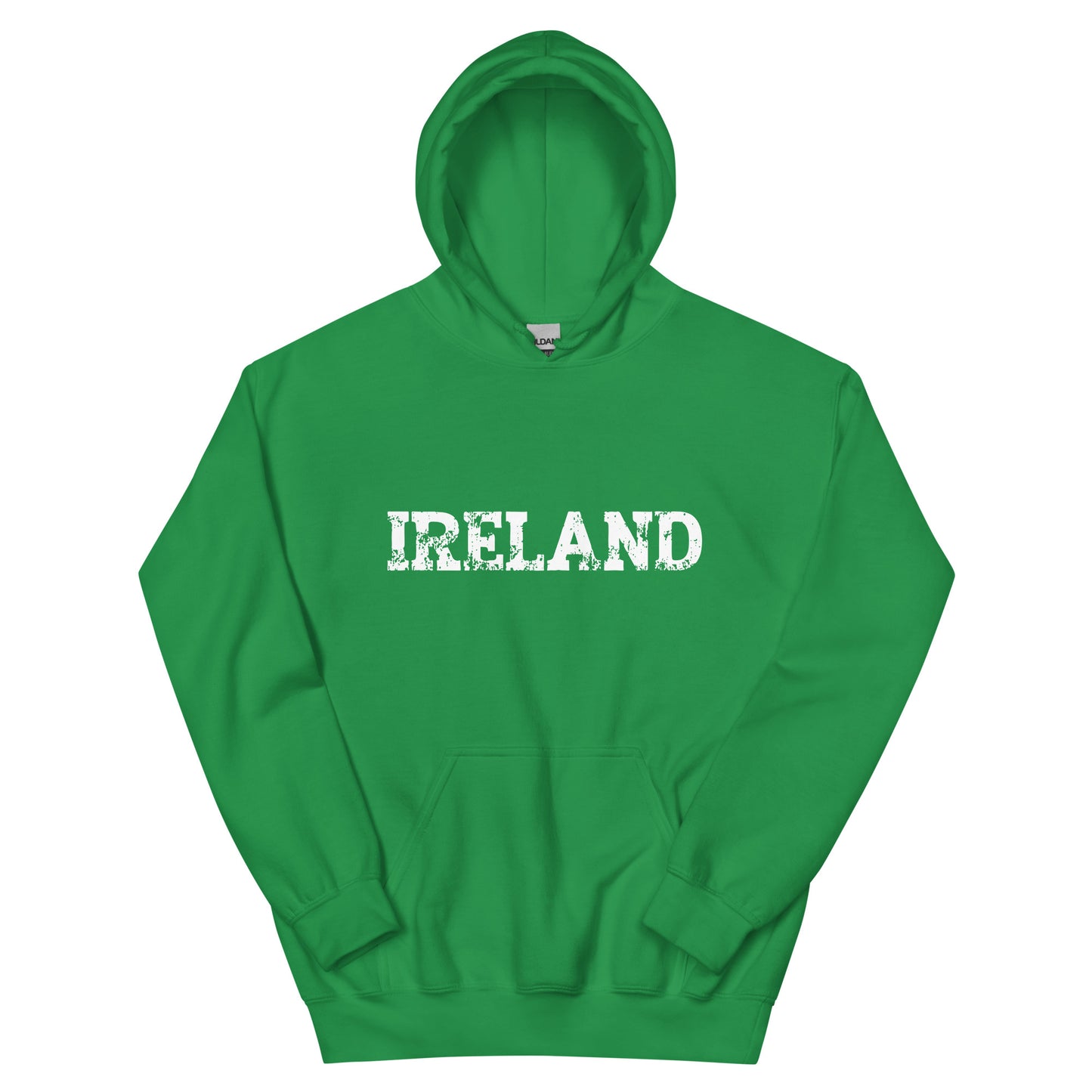 Irland - Distressed Font Unisex Kapuzenpullover