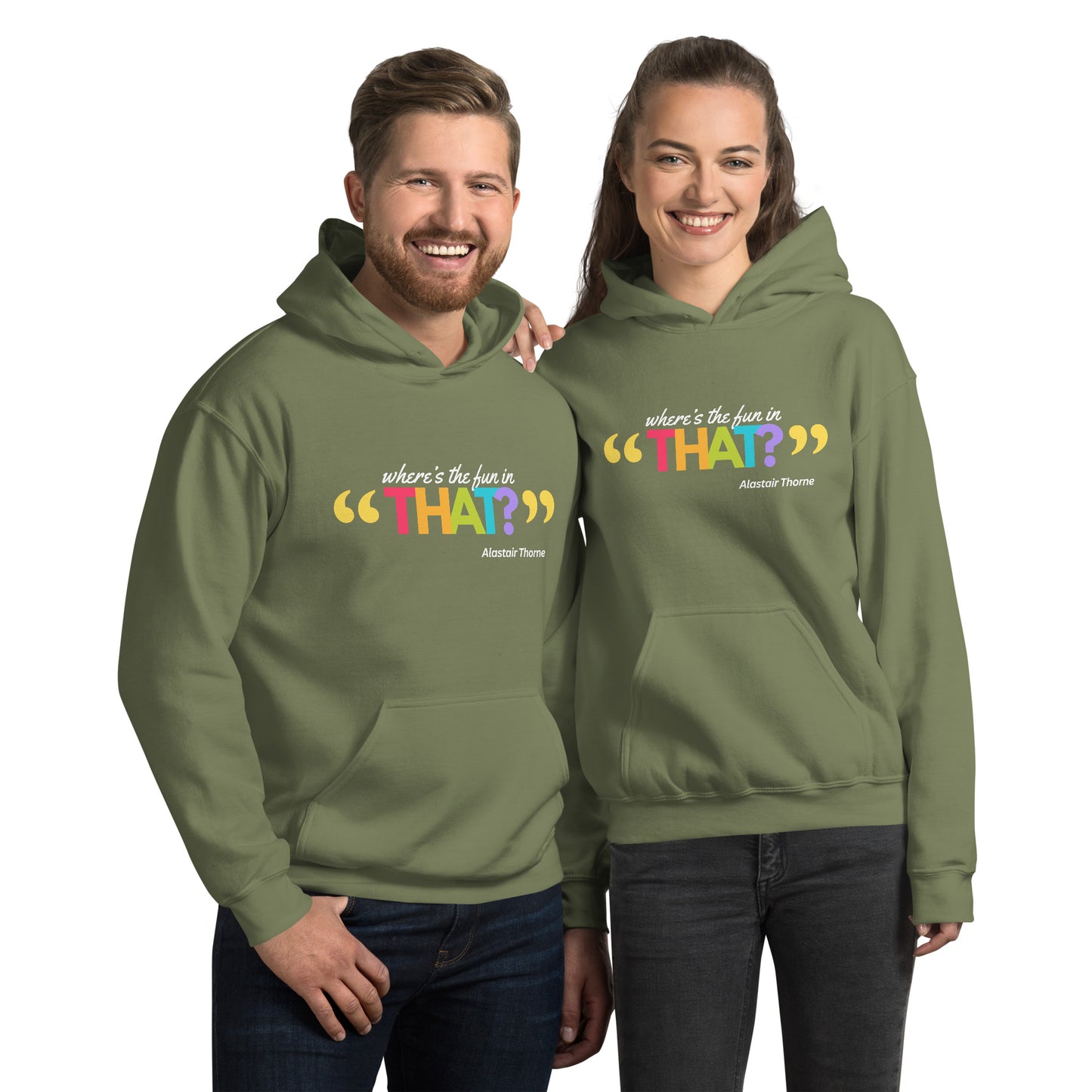 Alastair Zitat - Unisex Kapuzenpullover