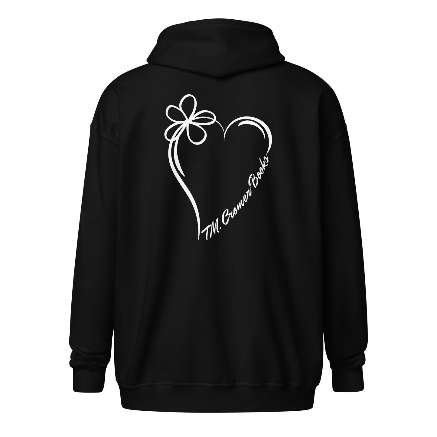 TMC Books Heart - Unisex Heavy Blend Zip Hoodie (white design)