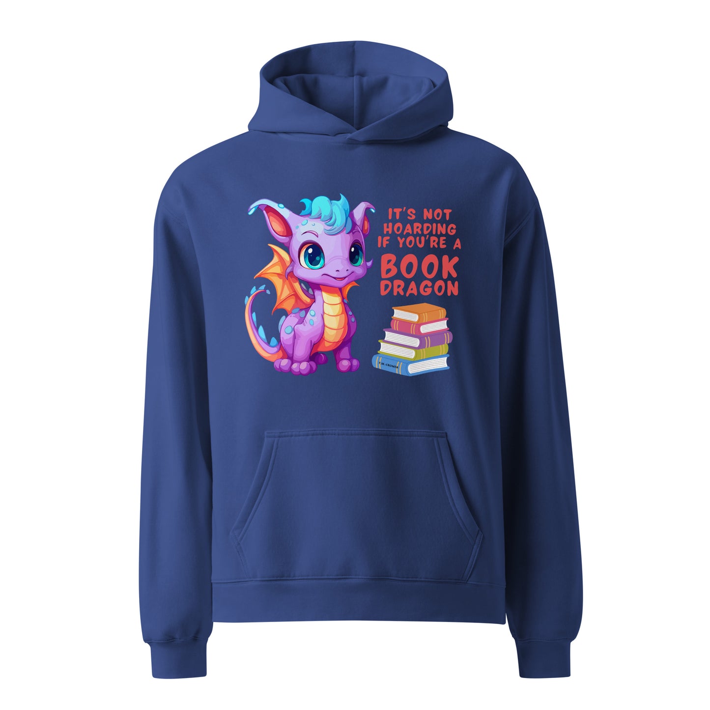 Buchdrache - Unisex Übergroßer Hoodie