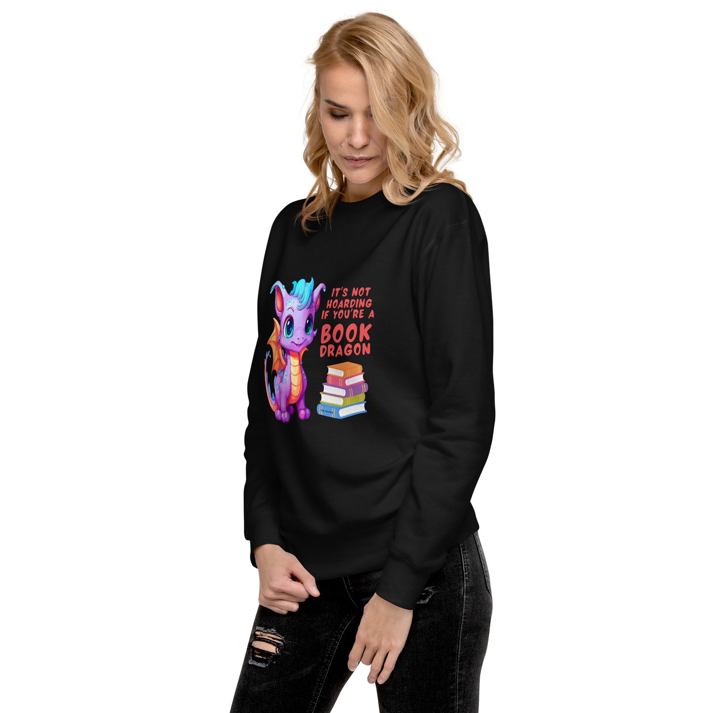 Buchdrache - Unisex Premium Sweatshirt