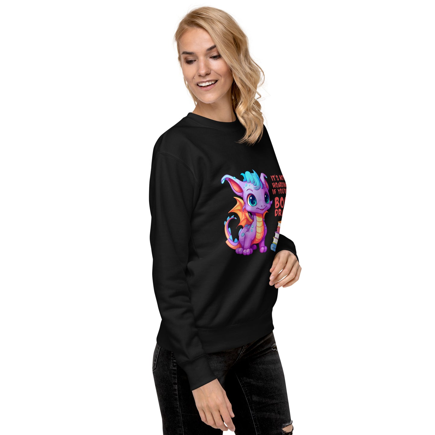 Buchdrache - Unisex Premium Sweatshirt