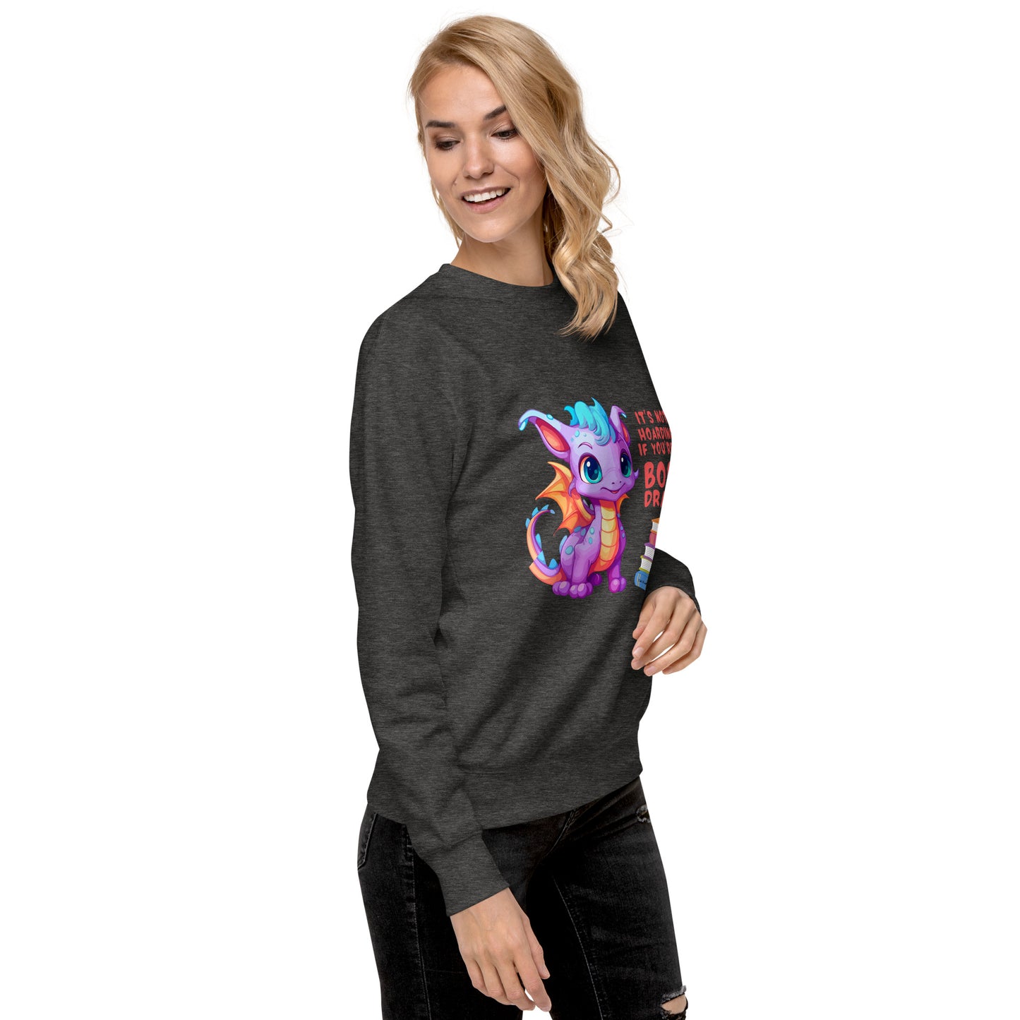 Buchdrache - Unisex Premium Sweatshirt