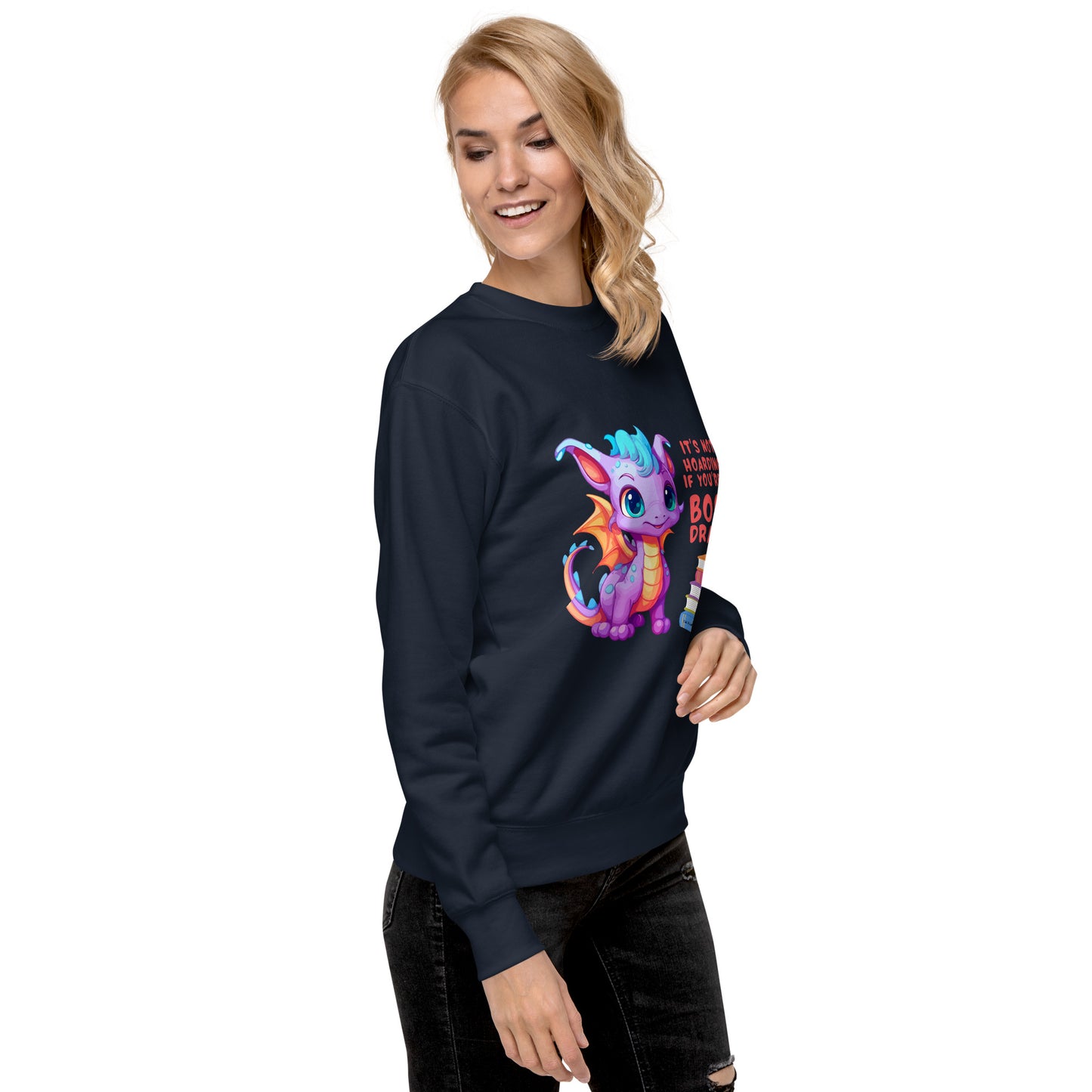 Buchdrache - Unisex Premium Sweatshirt