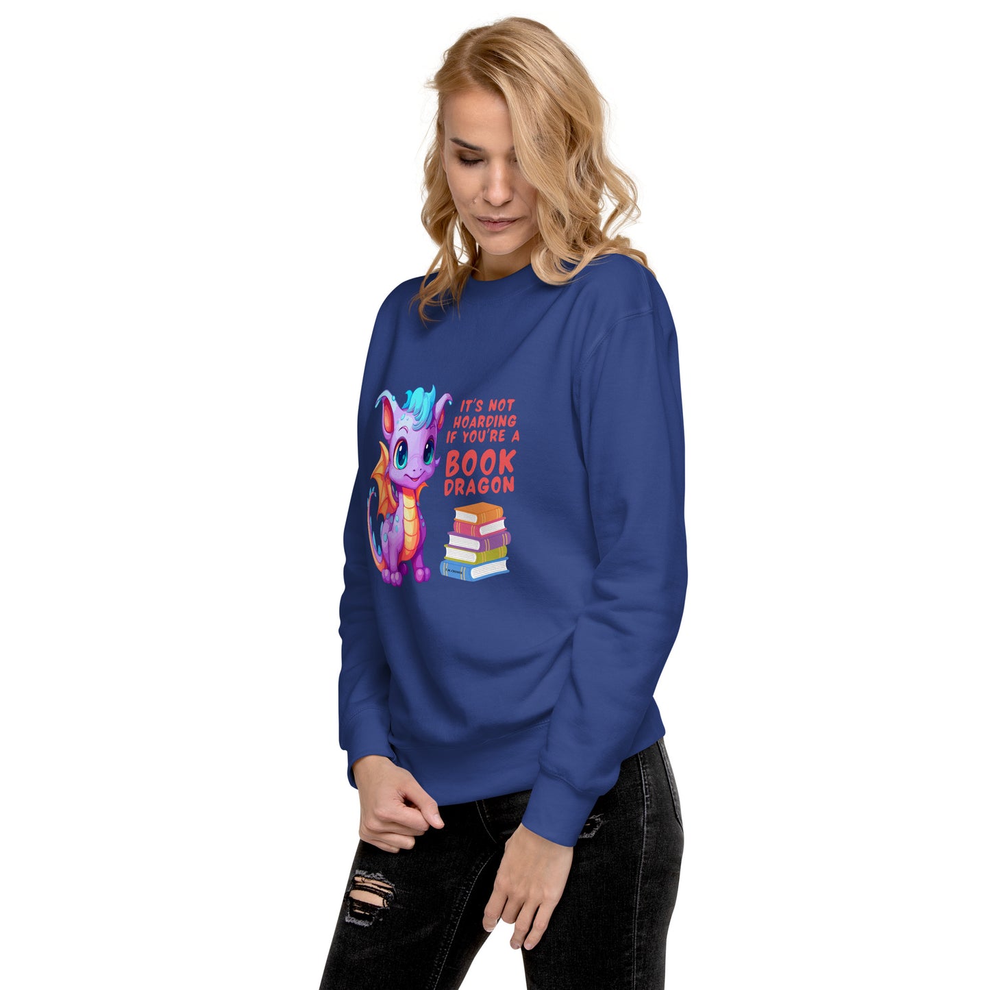 Buchdrache - Unisex Premium Sweatshirt