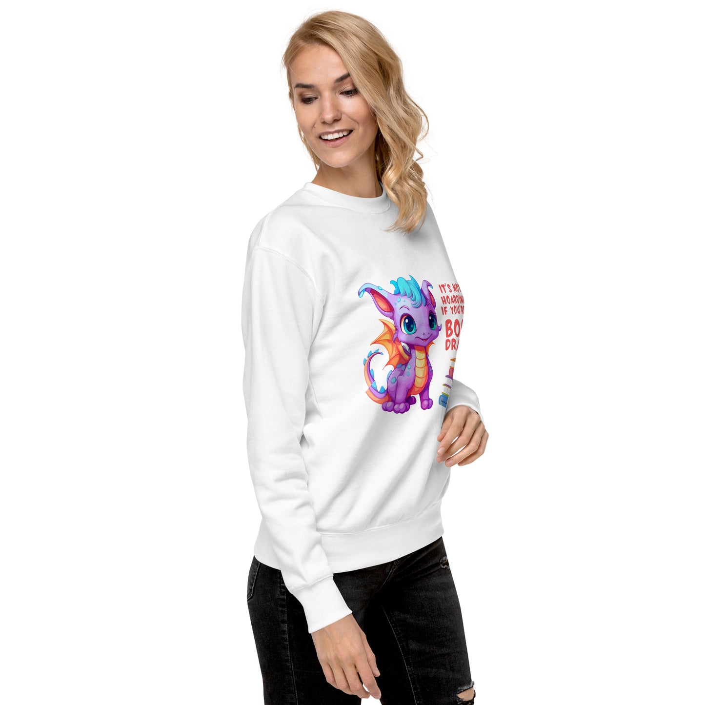 Buchdrache - Unisex Premium Sweatshirt