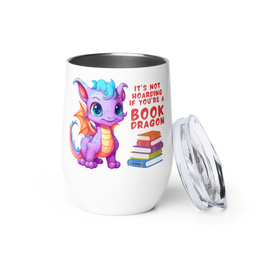 Book Dragon - Wine Tumbler