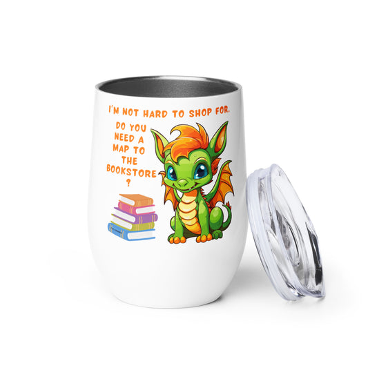 Shop Book Dragon - Wine Tumbler