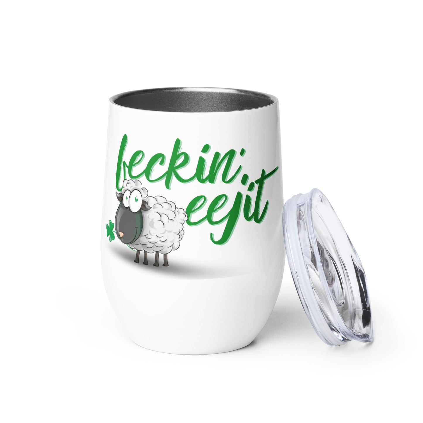 Feckin' Eejit - Wine tumbler