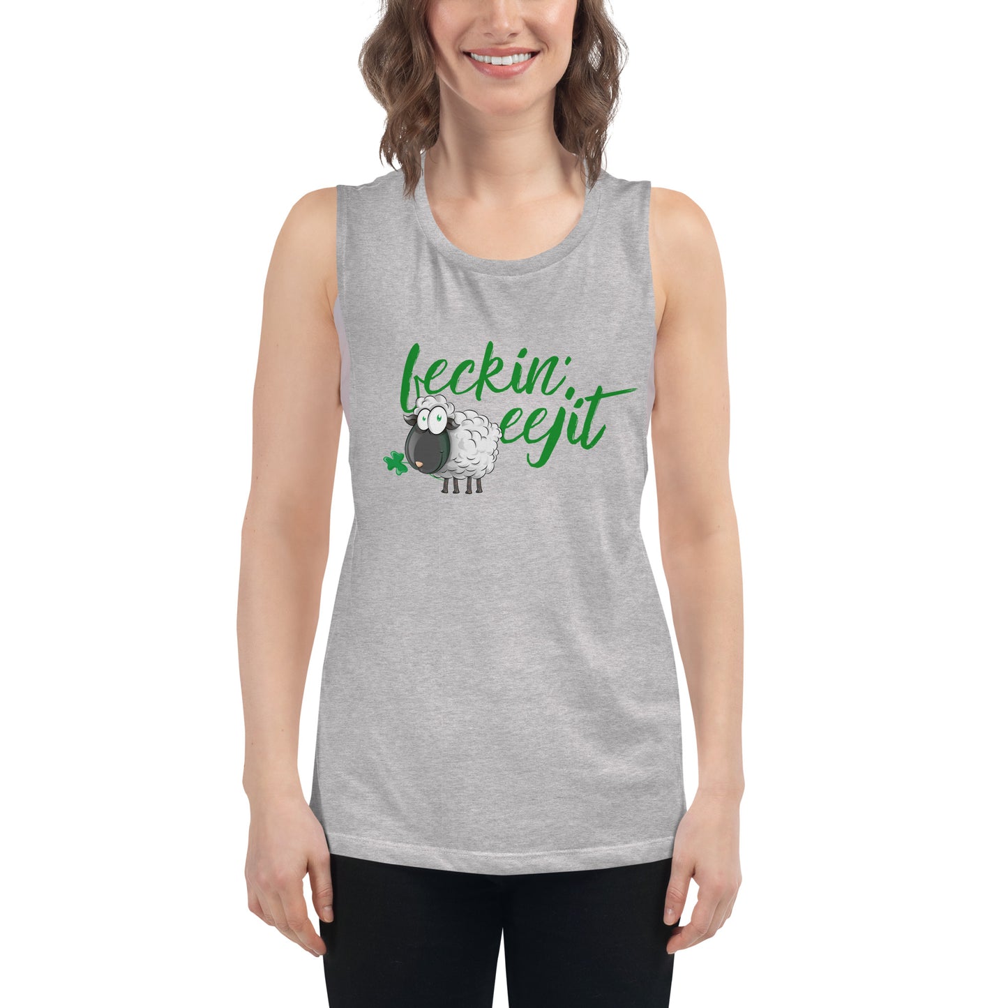 Feckin' Eejit - Ladies’ Muscle Tank