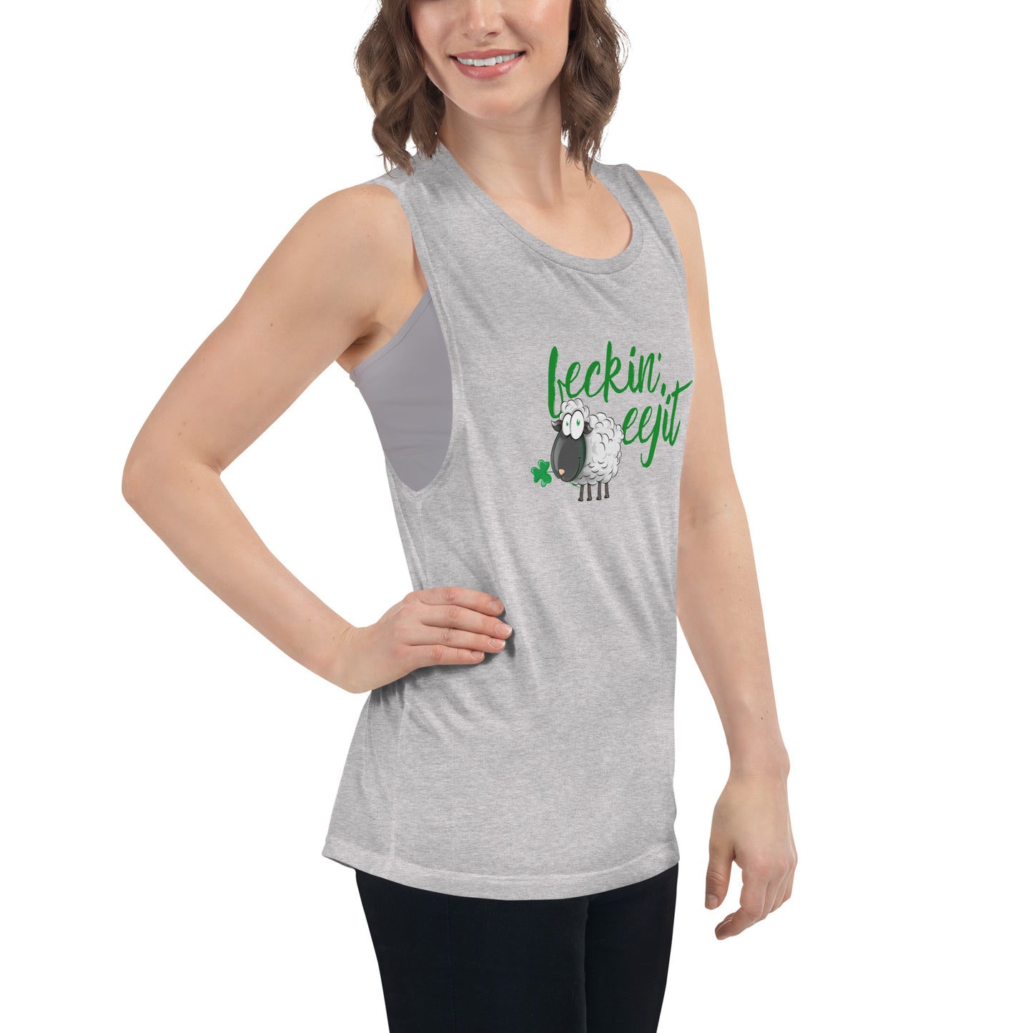 Feckin' Eejit - Ladies’ Muscle Tank