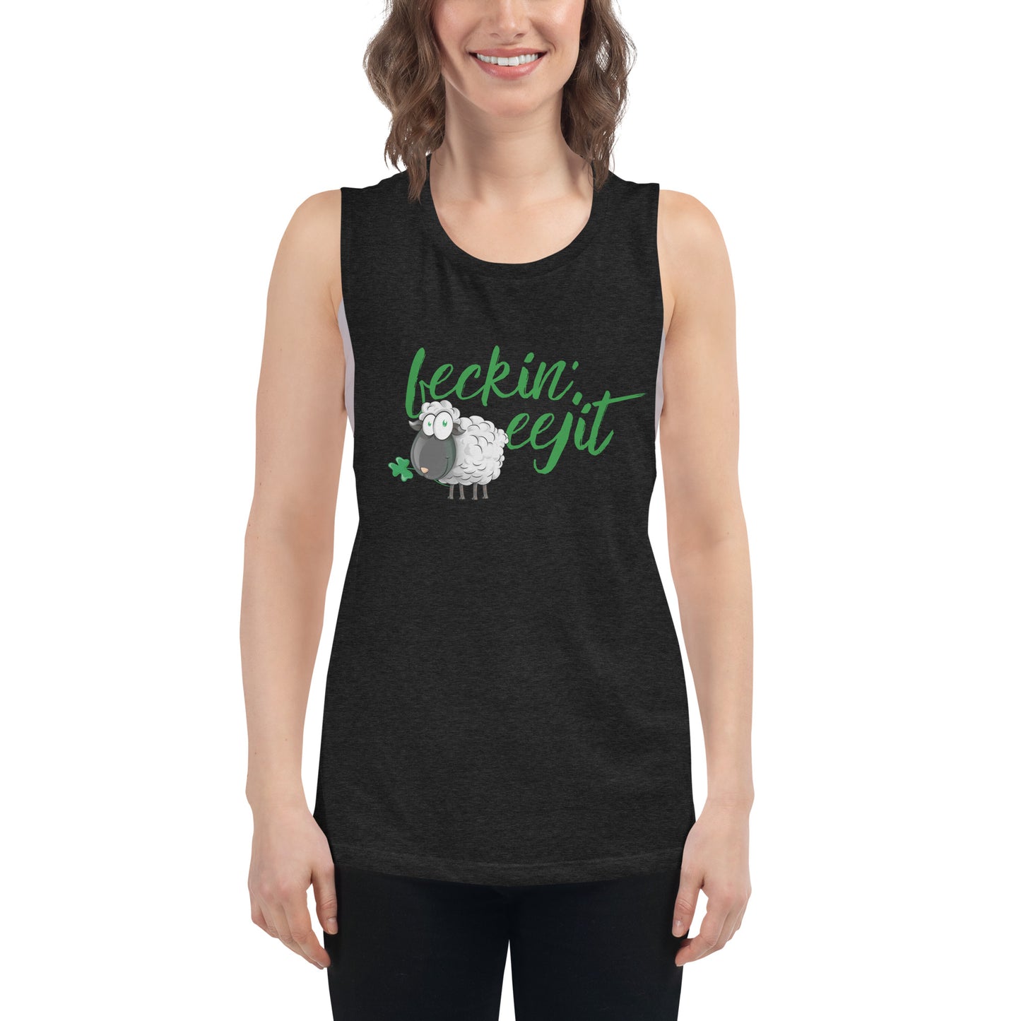 Feckin' Eejit - Ladies’ Muscle Tank