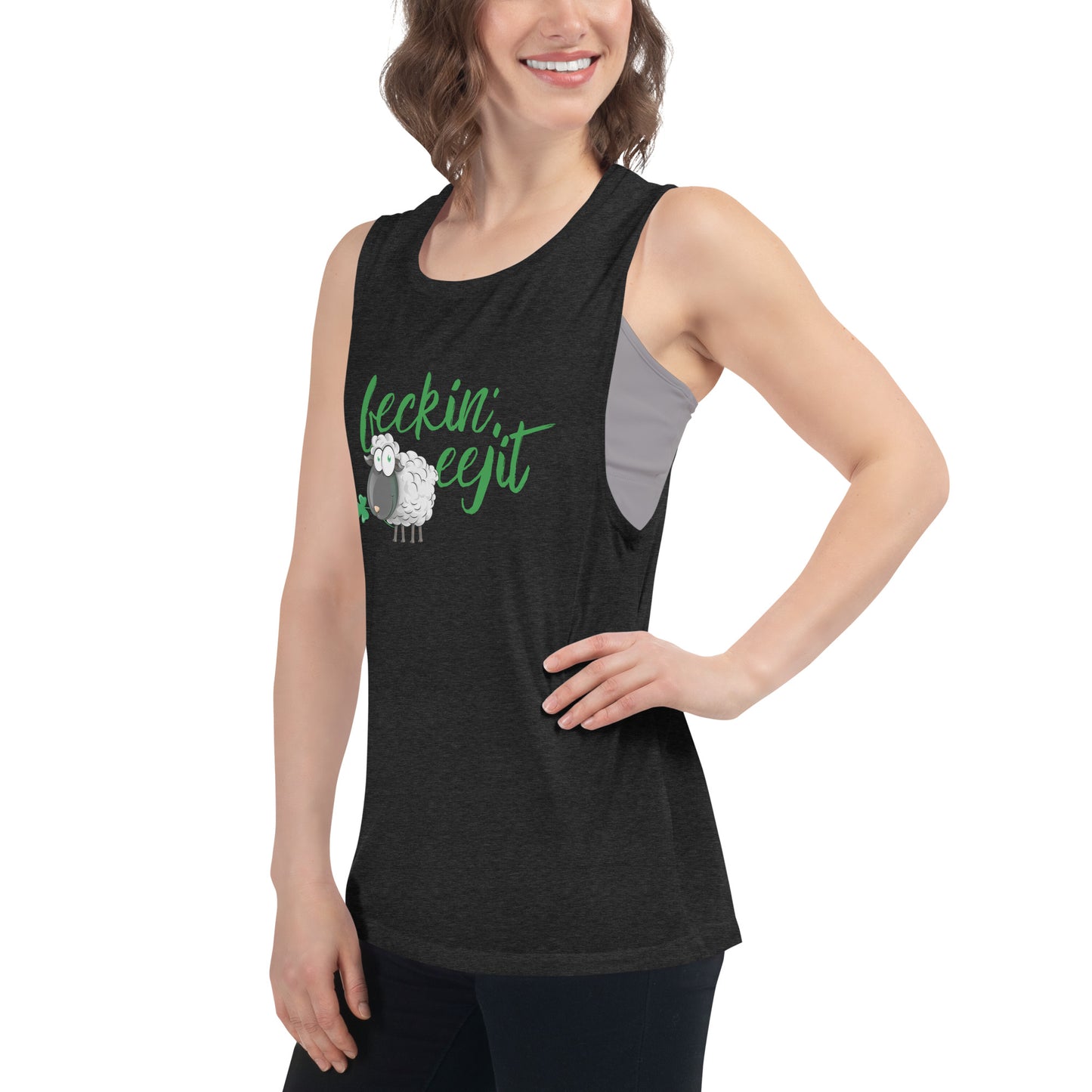 Feckin' Eejit - Ladies’ Muscle Tank