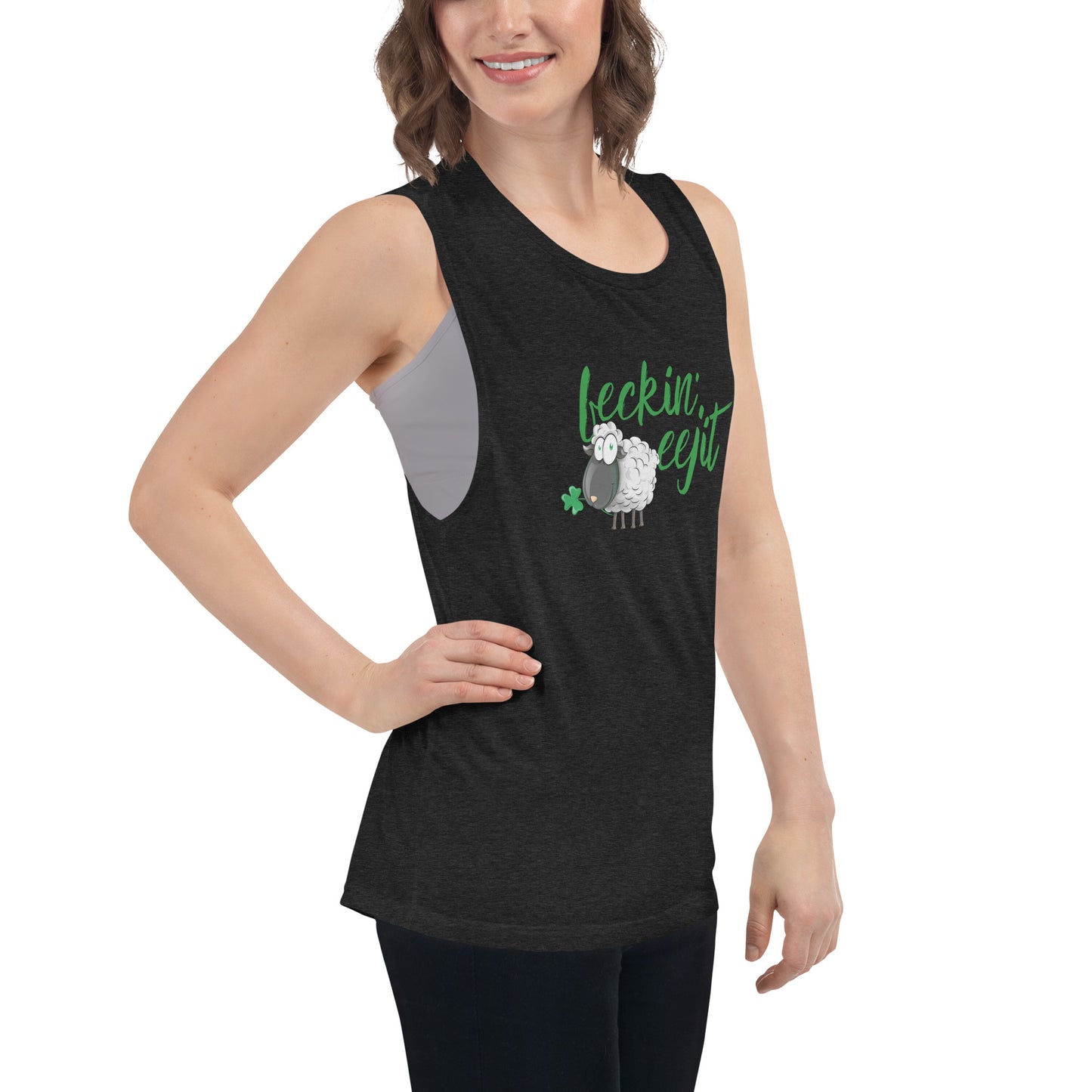 Feckin' Eejit - Ladies’ Muscle Tank