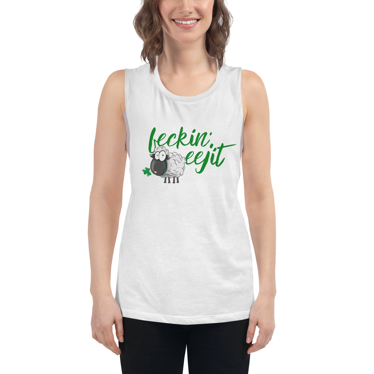 Feckin' Eejit - Ladies’ Muscle Tank